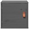 vidaXL Wall Cabinet Grey Solid pine wood, engineered wood