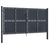 vidaXL Garden Gate Steel 118.1x59.1" Anthracite
