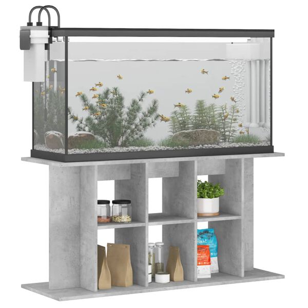 vidaXL Aquarium Stand Concrete Grey Engineered Wood 47.2 in