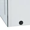 vidaXL Bathroom Cabinet White and Silver MDF 19.7x5.1x27.6 in