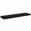vidaXL Wall Shelf Set of 4 Black Honeycomb MDF, metal