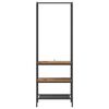 vidaXL Clothes Rack with Shelves Other Old wood 60 x 30 x 171 cm