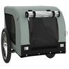 vidaXL Pet Bike Trailer Gray and Black Oxford Fabric, Iron, PVC