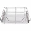 vidaXL Pull-Out Wire Baskets 2 pcs Silver 19.7"