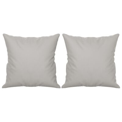 vidaXL 4 Piece Sofa Set with Pillows Light Gray Microfiber Fabric