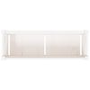 vidaXL Garden Planter White Solid Pine Wood Medium Decorative Inlays