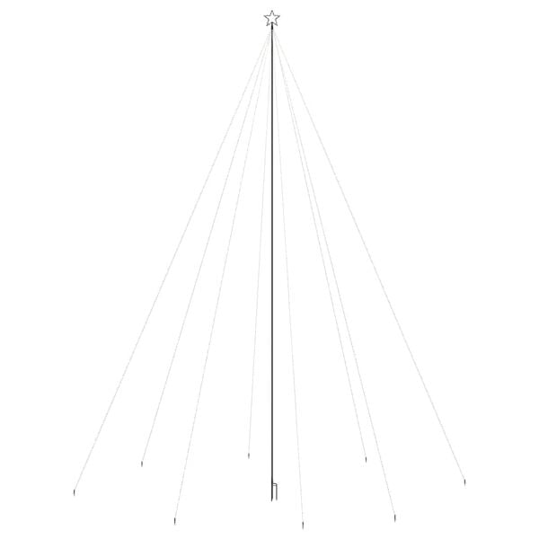 vidaXL LED Christmas Tree Multicolor Plastic 26 ft LED Christmas Tree