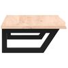 vidaXL Basin Shelf Wall Mounted Steel and Solid Wood Oak