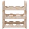 vidaXL Wine Rack 13.0x9.8x14.6" Solid Wood Pine