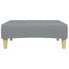 vidaXL Sofa Bed Light Grey Polyester, wood, plastic, foam 2-Seater