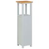 vidaXL Tall Chest Light gray, natural wood