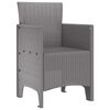 vidaXL Garden Chair 2 pcs Light gray 53 x 49 x 85 cm PP