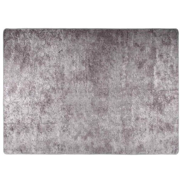 vidaXL Rug Grey Polyester 47.2 x 70.9 in Rug Rectangular Modern