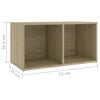vidaXL TV Cabinet Set of 4 Sonoma Oak Engineered wood Modular