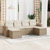 vidaXL Garden Sofa Set Beige