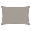 vidaXL Sunshade Sail 1.75 oz/ft² Rectangular Light Grey 9.8x13.1' HDPE