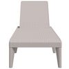 vidaXL Sun Lounger Cappuccino Polypropylene Single Adjustable Armrests