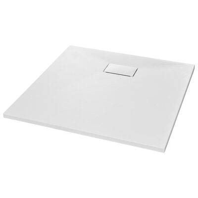 vidaXL Shower Base Tray SMC White 35.4"x35.4"
