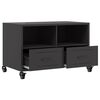 vidaXL TV Cabinet Black Cold-rolled steel Compact TV Cabinet