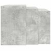 vidaXL Nesting Table Concrete grey Engineered wood Small, Medium, Large