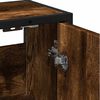 vidaXL Bathroom Mirror Cabinet Smoked Oak Engineered wood, metal