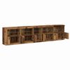 vidaXL LED Sideboard Old Wood 111.42 x 14.57 x 26.38 in