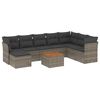 vidaXL Garden Sofa Set Grey
