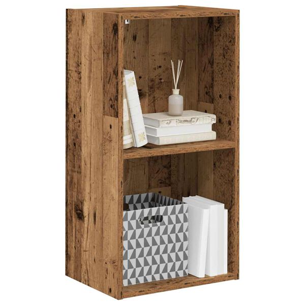 vidaXL Bookcase Old wood Engineered wood Small Bookcase Rectangular