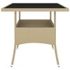 vidaXL Garden Dining Set Beige, Cream White
