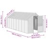 vidaXL Greenhouse Anthracite with clear panels Aluminum, Polycarbonate