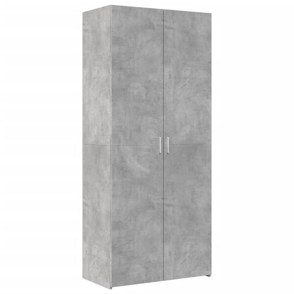 vidaXL Highboard Concrete Gray 31.5"x16.7"x72.8" Engineered Wood