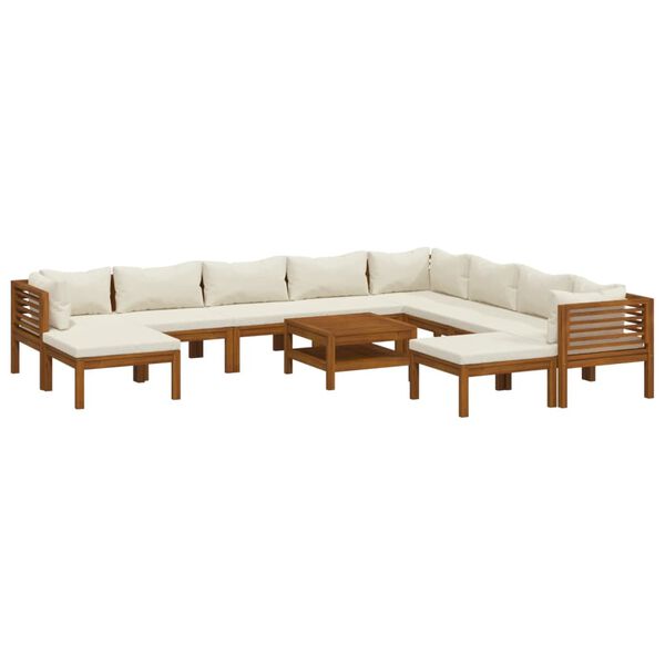 vidaXL Garden Lounge Set Cream