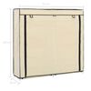 vidaXL Shoe Cabinet Cream Non-woven fabric, Iron Large Shoe Cabinet