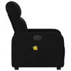 vidaXL Massage Recliner Chair Black Polyester, Metal, Plywood Medium
