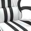 vidaXL Gaming Chair White and Black Faux Leather