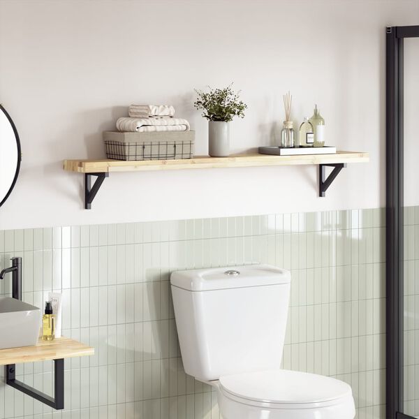 vidaXL Table Top Natural wood color Solid acacia wood 63x7.9x1.6 in