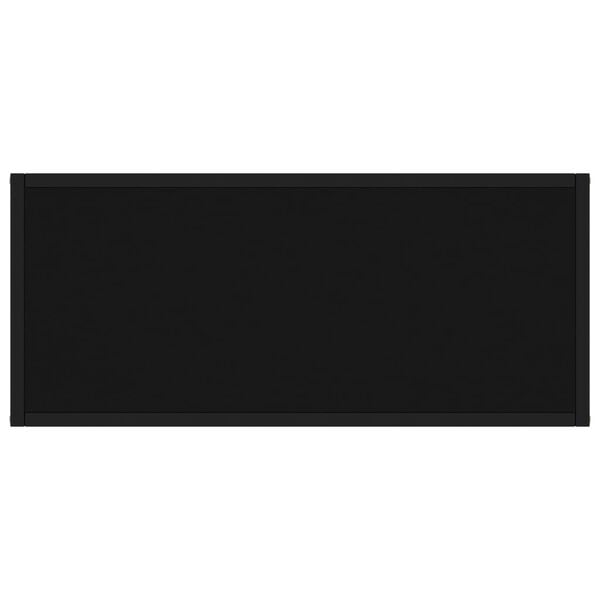 vidaXL Console Table Black Tempered glass Simplistic Console Table