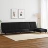 vidaXL Sofa Set Black Velvet Medium