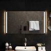 vidaXL LED Bathroom Mirror Cool White Glass 35.4 x 19.7 in Wall mounting