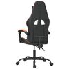vidaXL Gaming Chair Black and Orange Faux Leather