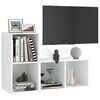 vidaXL TV Stands 2 pcs White 28.3"x13.8"x14.4" Engineered Wood