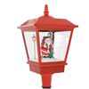 vidaXL Christmas Street Lamp Black, Red ABS, PVC 70.9 in tall