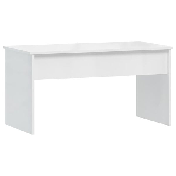 vidaXL Coffee Table High gloss white Engineered wood Medium
