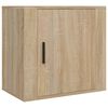 vidaXL Wall-mounted Bedside Cabinet Set of 2 Sonoma Oak Engineered wood