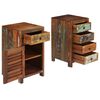 vidaXL Desk Varied wood tones Solid reclaimed wood 55.1 in long