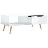 vidaXL Coffee Table High Gloss White Engineered wood, MDF Medium