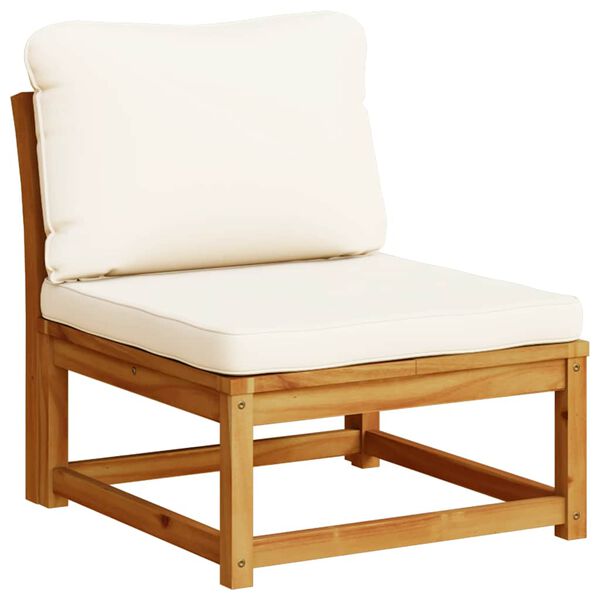 vidaXL Garden Lounge Set Cream white Solid Acacia wood Modular