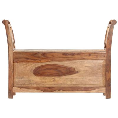 vidaXL Bench 40.6"x13"x28.3" Solid Sheesham Wood