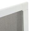 vidaXL Insect Screen Frame: White, Mesh: Black Aluminum, Fiberglass