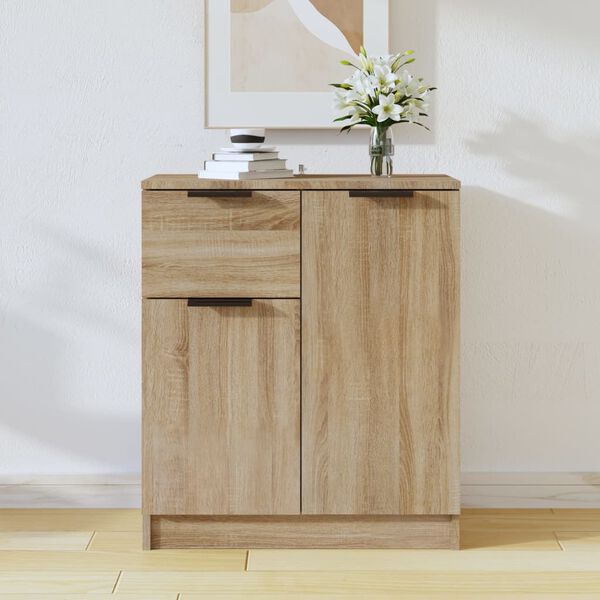 vidaXL Sideboard Sonoma oak 23.6"x11.8"x27.6" Engineered Wood